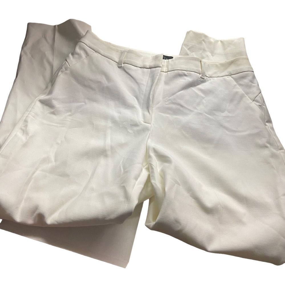 Whit house black market the slim ankle size 12 white dress pants excellent
